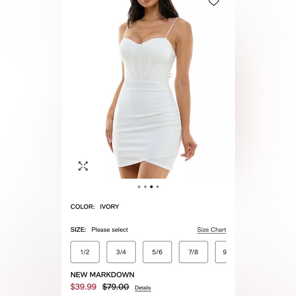 City Studio Ivory Dress